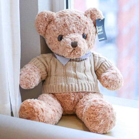 クッション 枕 ふわふわ 男の子 女の子 インテリア おもちゃ ぬいぐるみ 人形 かわいい ベビー 赤ちゃん 子供 プレゼント おすすめ 誕生日 ギフト クリスマス 贈り物 出産祝い テディベア クマ ニット チェック 服 動物 アニマル