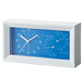 温湿度計付き時計 エレガントクロックサーモ 記念品 粗品 販促 ノベルティ ばらまき シンプル 置時計 掛時計 温度計 湿度計