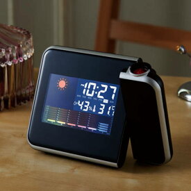プロジェクター機能付 ウェザークロック 記念品 粗品 販促 ノベルティ ばらまき 置時計 温度計 多機能時計