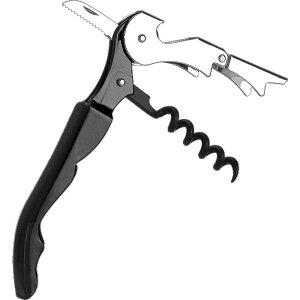 ワインオープナー 多機能 ソムリエナイフ ステンレス製 栓抜き ビールオープナー 結婚式 ギフト ブラック イエロー ワインレッド ピンク ブルー グリーン(x2)