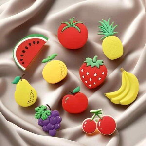 マグネット かわいい 子供用 カートゥーン フルーツ ソフト 磁石 知育玩具 磁気 冷蔵庫 磁気ステッカー(x3)