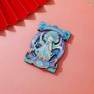 冷蔵庫用マグネット レディース ガールズ 手作り木製工芸品 星座モチーフ 水瓶座 双魚座 牡羊座 金牛座 双子座 蟹座 獅子座 乙女座 天秤座 蠍座 射手座 山羊座 12個セット かわいい デコレー