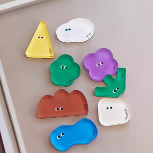 冷蔵庫用マグネット レディース アクリル製 かわいい INS風 デコレーション 飾り付け 強力磁石 小溪 ?儿 小草 休仔 花 小喜 雲 家家 光 小亮 山 阿信 小樹 平平 新成員 小石頭