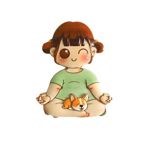 冷蔵庫用マグネット かわいい ヨガガール 樹脂製 3D アニメ 吸着式 磁石 ホームデコレーション デコレーション 雑貨 ギフト プレゼント