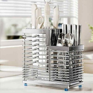 ナイフスタンド ステンレス製 箸立て付き キッチン収納 壁掛け式 304ステンレス製 台所用品 刀置 包丁立て ツールスタンド カトラリーケース 省スペース