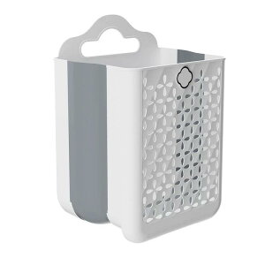 収納バスケット 壁掛け ランドリーバスケット 大容量 折りたたみ式 洗濯かご ランドリーボックス 浴室 脱衣所 プラスチック製