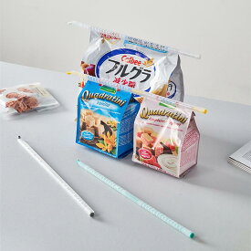 封口クリップ 6個セット カラフル 大サイズ 食品保存 防湿(x24)