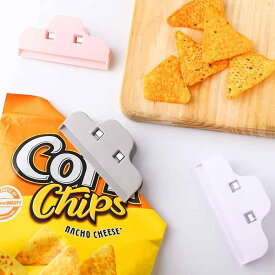 封口クリップ 食品保存クリップ 調味料 粉ミルク 牛乳パック 強力密封 5色ランダム(x10)