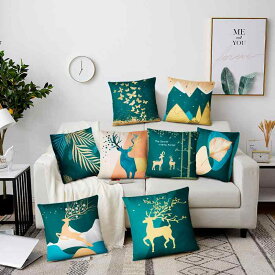 クッションカバー クッション 北欧風 抱き枕 腰当て 背当て ぬいぐるみ PP綿 抽象画 植物柄 花柄 アニマル柄 幾何学模様 インテリア雑貨 リビング 寝室 車内 オフィス