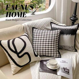 抱き枕 クッション 北欧風 ぬいぐるみ ファー ソファ 背当て 枕カバー PP綿 黒 ブラック 白 オフホワイト アイボリー