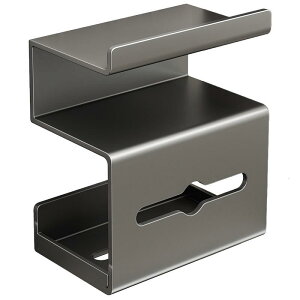 トイレットペーパーホルダー 多機能 壁掛け 穴あけ不要 炭素鋼 浴室 洗面所 ペーパータオル ボックス 置き棚 ラック