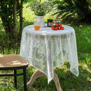 テーブルクロス レース 花柄 田園風 長方形 撥水 防塵 おしゃれ かわいい リビング ダイニング キッチン ピクニック