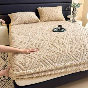 ベッドカバー シングルサイズ ベッドシーツ マットレス保護カバー 冬用 あったか 彫花 提花 タフ絨 A類 親膚 抹茶緑 焦糖 天空藍 星空灰 ?昔白 風鈴? 桜花粉