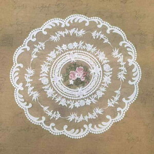 �e�[�u���N���X �~�` ���[�X �|���G�X�e�� �e�[�u���}�b�g �ԕr �x�b�h�T�C�h�L���r�l�b�g �ق���h�~ �z���C�g ���a31.5cm �k�� �􉽊w�͗l ��������