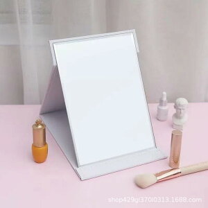 鏡 卓上ミラー 折りたたみ 高さ調整可能 角度調整可能 携帯ミラー 拡大鏡付き スタンドミラー 化粧鏡 メイクミラー 特大サイズ ブラック ホワイト ピンク系 防水