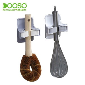 モップホルダー 強力 粘着 フック 壁掛け 収納 ほうき モップ 浴室 トイレ キッチン 穴あけ不要(x4)