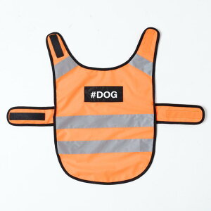 ペット用ベスト ベスト 犬用 蛍光色 反射素材 作業服 小型犬 中型犬 大型犬 ポリエステル 北米 アウトドア