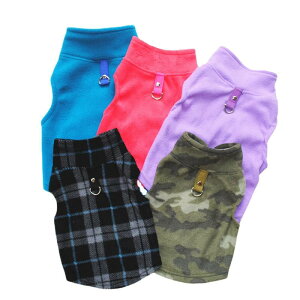 ペット服 犬 猫 秋冬 服 ウェア フリース 暖かい カジュアル コーヒー色 ピンク系 紫 迷彩 黒 グレー チェック柄 クリスマス グリーン 星 深緑 グレー 赤 XS S M L XL 2XL 3XL(x2)