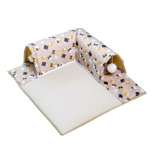 猫 ペットハウス トンネル 折りたたみ 猫用ベッド 冬用 あったか クッション ペット用おもちゃ 通気性 オールシーズン 猫 遊び 昼寝