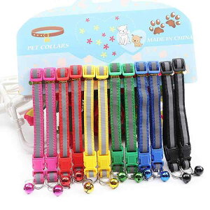 首輪 レディース メンズ ペット用 犬 猫 反射材 鈴付き ポリエステル チェック柄 骨 蝶ネクタイ 肉球 イヌ ウサギ カモフラージュ ボーダー キノコ カジュアル