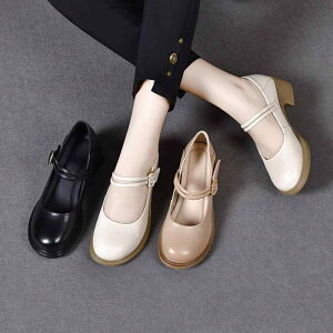 パンプス レディース 丸頭 ストラップ ローヒール チャンキーヒール 合皮 普段使い デイリー 春