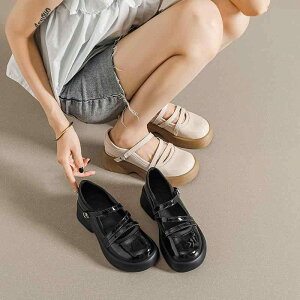 ローファー レディース 厚底 マニッシュ 内ヒール ラウンドトゥ 繊維 高ヒール 6cm 7cm 8cm ブラック オフホワイト 春秋 かわいい ガーリー 歩きやすい 小さいサイズ 22cm 225cm(x2)