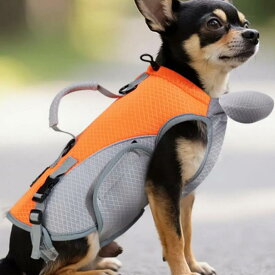 ペット用 服 メッシュ ベスト ハーネス 胴輪 犬 猫 兼用 通気性 涼しい 夏 オレンジ グレー