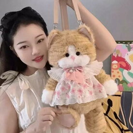 ぬいぐるみ レディース バッグ 金 银 グラデーション 猫 かわいい ドール 鞄 カバン スマホ ショルダー 旅行 冬