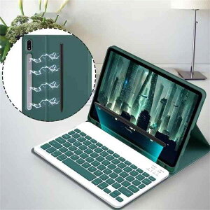 �^�u���b�g�P�[�X ���C�����X Bluetooth �L�[�{�[�h�t�� �ی�J�o�[ �T���X�� Galaxy Tab S9 S8 S8 A7 Lite �ėp �X�N�G�A�L�[�{�[�h �ی`�L�[�{�[�h �u���b�N �s���N �O���[�� �u���[