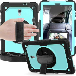 �^�u���b�g�P�[�X Samsung Tab A 105 T590 T595 ��] �X�^���h �V�����_�[�X�g���b�v�t�� �V���R�� �ϏՌ� ���b�h �p�[�v�� �O���[�� �u���[ �u���b�N �I�����W �s���N�n �X�J�C�u���[