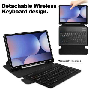 �^�u���b�g�P�[�X Samsung ��]�� ���C�z�� �L�[�{�[�h�t�� ���@�\ �X�^���h�@�\ PU���U�[ �n�[�h�P�[�X �����h�~ Galaxy Tab S10 Plus 124�C���` X820 Tab S9FE Plus 124�C���` X610 X616