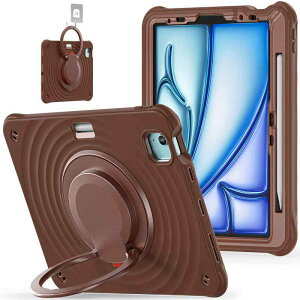 iPad Pro 13 �P�[�X iPad Air 6 �V���R�� �ϏՌ� ��] �X�^���h 3666cm �u���b�N �`���R���[�g ���e �s���N