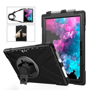 �^�u���b�g�P�[�X Surface Pro 4 5 6 7 ProX Go2 ���p �V���R�� �ϏՌ� �X�^���h�@�\ �y���z���_�[�t�� �n���h�X�g���b�v �V�����_�[�X�g���b�v�t�� �����h�~ �C�菝�h�~ �Ռ��z�� ��p �����h�~
