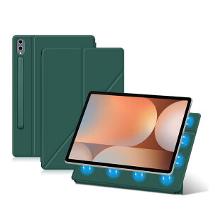 �^�u���b�g�P�[�X Samsung Galaxy Tab S10 Ultra S10 124�C���` 146�C���` �X�^���h�@�\ �}�O�l�b�g�z�� �����h�~ �t�F�C�N���U�[ �r�W�l�X �X�}�[�g�X���[�v �u���b�N �O���[ �O���[�� �u���[ �p�[�v��
