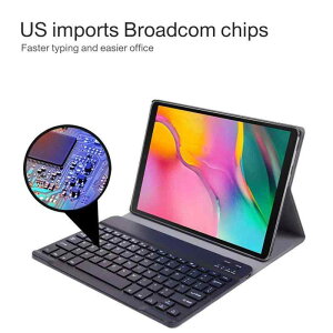 �^�u���b�g�P�[�X Bluetooth�L�[�{�[�h�t�� Samsung Tab S5E 105 T870 �ی�P�[�X �u���b�N �ėp �C�O �r�W�l�X ���i�g��3