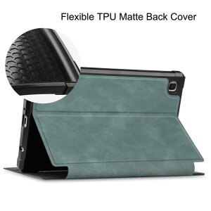 �^�u���b�g�P�[�X Samsung TAB A7 Lite 78�C���` T220 T225 �t���b�v�^ �t�F�C�N���U�[ TPU �Ռ��z�� �L�Y�h�~ ���n �V���v�� �r�W�l�X3