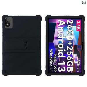 �^�u���b�g�P�[�X Blackview Tab 18 3048cm �ϏՌ� �X�^���h �V���R�� �����h�~ �u���b�N �u���[ ���b�h �p�[�v��