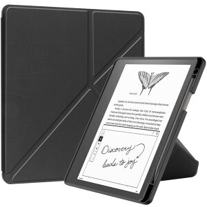 Kindle Scribe �P�[�X �J�o�[ 34cm ���[�_�[ PU���U�[ �X�^���h�@�\�t�� �u���b�N �u���[ �O���[�� �O���[ ���b�h ���[�Y�S�[���h �L �� ���j�R�[�� �􉽊w�͗l