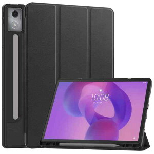 �^�u���b�g�P�[�X Lenovo Idea Tab Pro 127�C���` TPU �y���z���_�[�t�� �ϏՌ� �����h�~ �X�^���h�@�\�t�� �u���b�N �O���[ ���b�h3