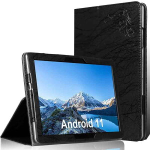�^�u���b�g�P�[�X Blackview Tab7 Tab8 Tab9 ���p �t���b�v�� �X�^���h�@�\ ���U�[�� 2565cm �u���[ �u���b�N