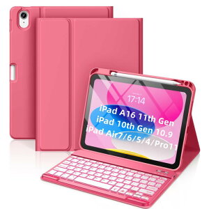 iPad Air 6 11�C���` M2 M3 2025 Bluetooth�L�[�{�[�h�t���ی�P�[�X �J�o�[ RGB�o�b�N���C�g �y�����[ ���C�z�� ���C�����X�L�[�{�[�h