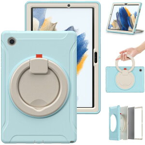 �^�u���b�g�P�[�X Samsung �q���p �ϏՌ� �S�� �V���R�� 360�x��] �X�^���h�@�\ Galaxy Tab A8 105 X200 X205