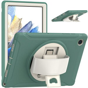 �^�u���b�g�P�[�X Samsung Tab A8 105�C���` �ی�P�[�X 360�x��] �X�^���h�@�\�t�� �O�w�\�� �ϏՌ� ���b�h �u���[ �u���b�N �s���N �O���[��