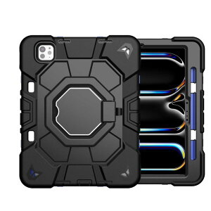 �^�u���b�g�P�[�X iPad 11�C���`Pro (M4) ��]�X�^���h �V�����_�[�X�g���b�v�t�� �V���R�� �S�ʕی� �ϏՌ� ���킢�� �u���b�N �u���[ �I�����W �O���[�� �s���N