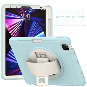 iPad Air4 Air5 Pro11 �ی�P�[�X �X�^���h�@�\�t�� �ϏՌ� �S�ʕی� 109�C���` 11�C���` PC TPU �����h�~ �A�C�p�b�h �� �u���[ �u���b�N