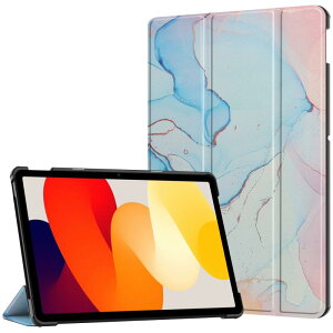 �^�u���b�g�P�[�X Redmi Pad SE 11�C���` ���f�� �J�o�[ �O�܂� �}�O�l�b�g �X�^���h�@�\ �y�� ���^ PC �n�[�h�P�[�X �嗝�Ε� �}�[�u���͗l �r�W�l�X ���i�g��