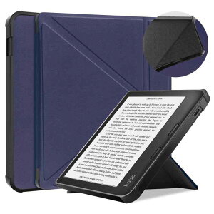 �d�q���Ѓ��[�_�[�P�[�X Kobo Libra 2 N418 �ی�J�o�[ TPU ���C�z�� �X�^���h�@�\ �ϏՌ� �����h�~ �u���b�N �l�C�r�[ ���[�Y�S�[���h