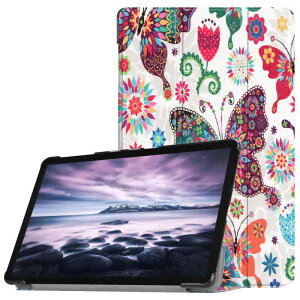 �^�u���b�g�P�[�X Samsung Tab A 105 T590 T595 PU���U�[ �O�܂�X�^���h �Ռ��z�� �L�Y�h�~