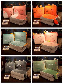 クッション 毛布 レディース メンズ キッズ 子供 ベビー 2way ぬいぐるみ 洗える かわいい アニマル 厚手 ひざ掛け おしゃれ オフィス ソファ 車載 恐竜 シカ タヌキ ユニコーン ハスキー ワニ ブタ ネズミ ウサギ ガチョウ サメ パンダ