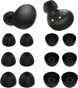 A-Pcas �C���[�s�[�X �C���[�`�b�v Galaxy Buds2�p Galaxy Buds+�p GalaxyBuds �p S/M/L 6�y�A �V���R���� �u���b�N G2B